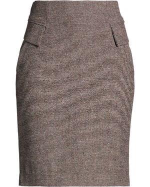 Armani Jeans Midi Skirt Polyester, Wool, Acrylic, Synthetic Fibers, Silk - Gray