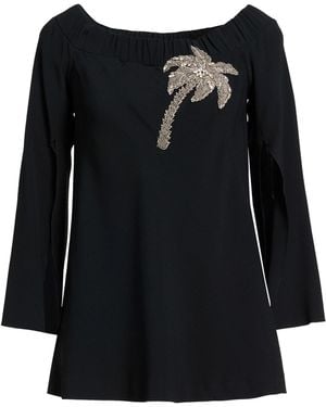 Clips Top Viscose, Acetate, Elastane - Black