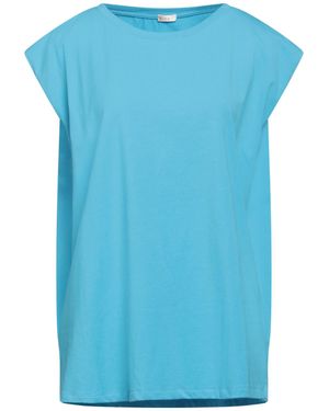 Hira Azure T-Shirt Cotton, Elastane - Blue