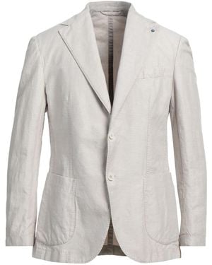 Giampaolo Blazer Cotton, Linen - Gray