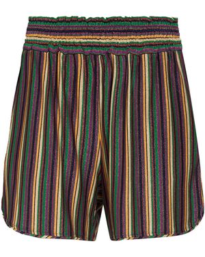 Momoní Shorts & Bermuda Shorts Viscose, Metallic Fibre, Polyamide, Elastane - Grey