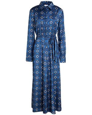Marella Maxi Dress Polyester, Elastane - Blue