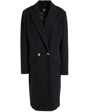 Fracomina Collection Coat Polyester, Rayon - Black