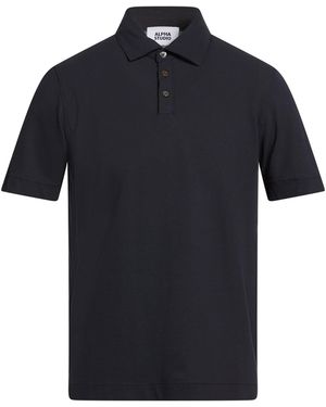 Alpha Studio Midnight Polo Shirt Cotton, Elastane - Blue