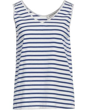 Shirtaporter Top Cotton, Elastane - Blue