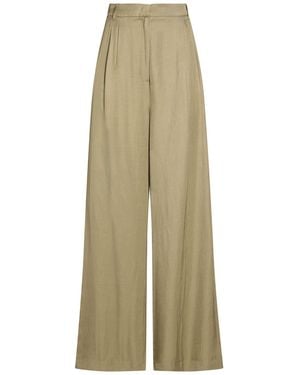 Marella Military Pants Viscose, Linen - Natural