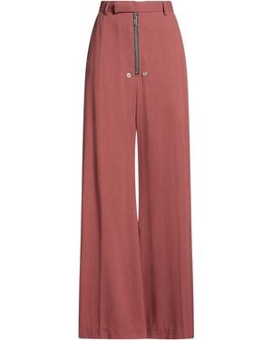 Rick Owens Trousers Virgin Wool - Red