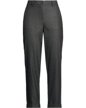 NINA 14.7 Charcoal Trousers Polyester, Viscose, Elastane - Grey