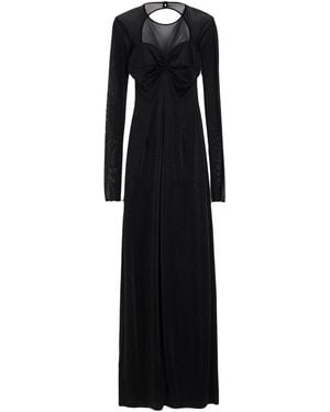 SIMONA CORSELLINI Jumpsuit Polyamide, Metallic Fiber, Acetate - Black