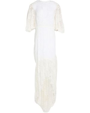 LES BOURDELLES DES GARÇONS Maxi Dress Cotton, Polyamide - White