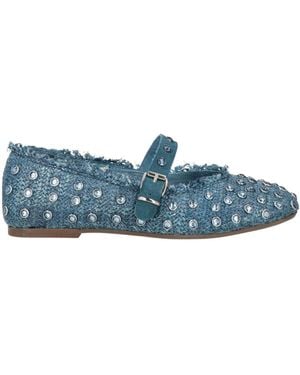 Divine Follie Ballet Flats Textile Fibres - Blue