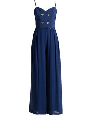 Rinascimento Jumpsuit Polyester, Elastane - Blue