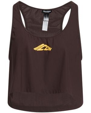 DSquared² Icon Tank Top Polyamide, Elastane - Brown