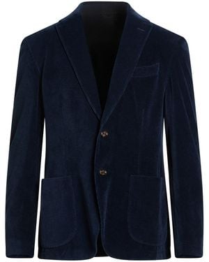 Moorer Blazer Cotton, Polyamide - Blue