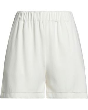 Theory Ivory Shorts & Bermuda Shorts Viscose, Elastane, Polyamide - White