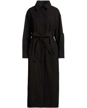 Hevò Overcoat & Trench Coat Polyester, Cotton - Black