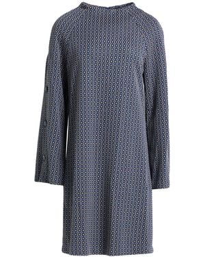 CROCHÈ Mini Dress Polyester, Viscose, Elastane, Acrylic - Gray