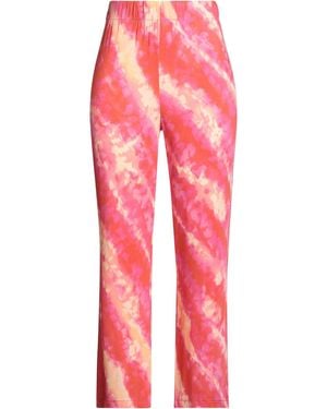 LABABI Fuchsia Pants Viscose, Elastane - Red