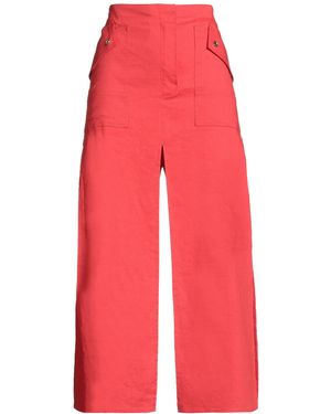 Pinko Maxi Skirt Linen, Viscose, Elastane - Red