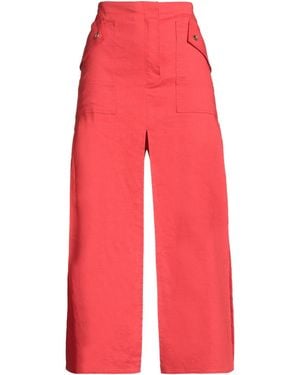 Pinko Maxi Skirt Linen, Viscose, Elastane - Red
