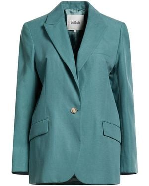 Ba&sh Blazer Lyocell, Linen - Green