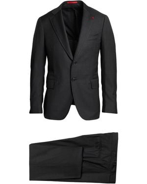 Isaia Suit Wool - Black