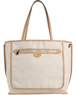 Moreau Paris Cream Handbag Textile Fibers - Natural