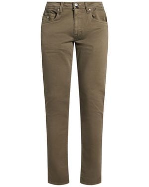 Tramarossa Taupe Trousers Cotton, Polyester, Elastane - Grey