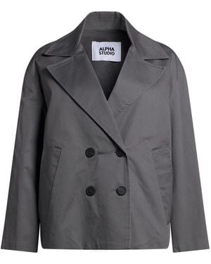 Alpha Studio Jacket Cotton, Elastane - Grey