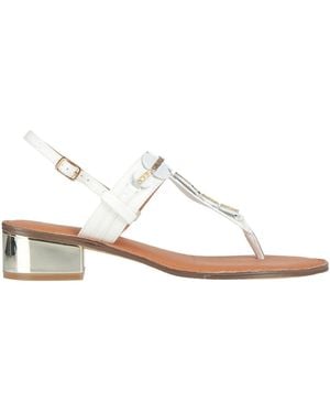GARDINI SPIRIT Thong Sandal Textile Fibres - White