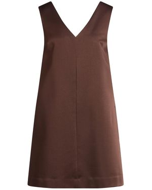 Brunello Cucinelli Mini Dress Acetate, Viscose - Brown