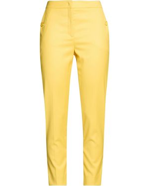 Liu Jo Trousers Polyester, Viscose, Elastane - Yellow