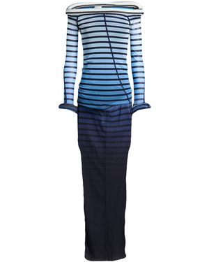 Jean Paul Gaultier Maxi Dress Polyamide - Blue
