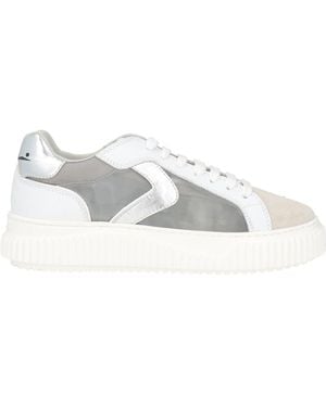 Voile Blanche Sneakers Leather, Textile Fibers - White