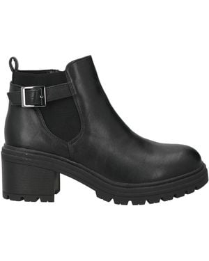 Cinzia Soft Ankle Boots Textile Fibers - Black
