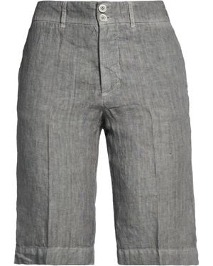 120% Lino Shorts & Bermuda Shorts Linen - Grey