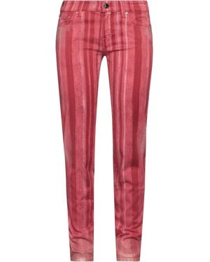 Jacob Cohen Brick Trousers Cotton, Elastane - Red
