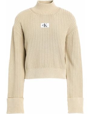 Calvin Klein Rollkragenpullover - Natur