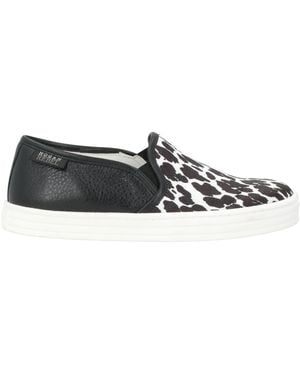 Hogan Rebel Trainers Textile Fibres, Leather - White