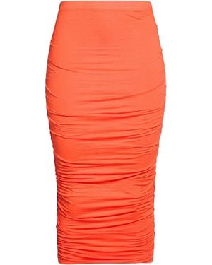 Velvet By Graham & Spencer Midi Skirt Cotton, Elastane - Orange