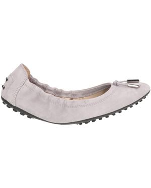 Tod's Light Ballet Flats Leather - White