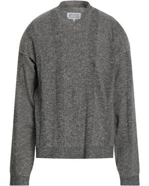 Maison Margiela Charcoal Sweater Linen, Cotton, Polyester - Gray
