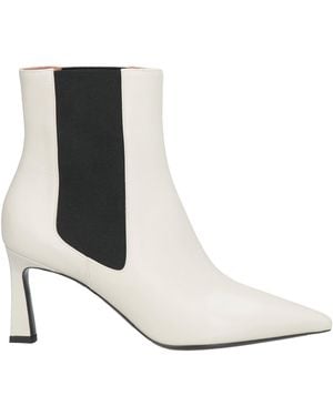 Pollini Ankle Boots Leather - White