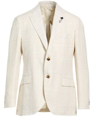 Lardini Blazer Linen, Virgin Wool - Natural