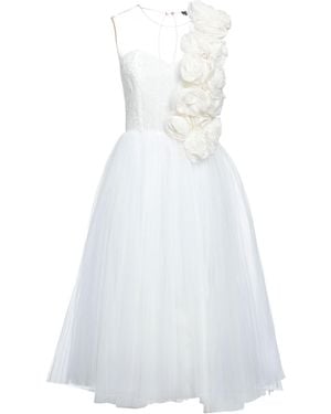 Elisabetta Franchi Midi Dress - White