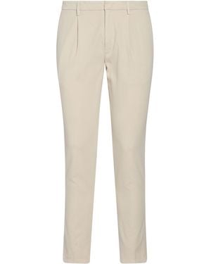 Dondup Cream Pants Cotton, Elastane - Natural