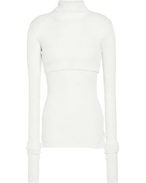 Quira Rollkragenpullover - Weiß
