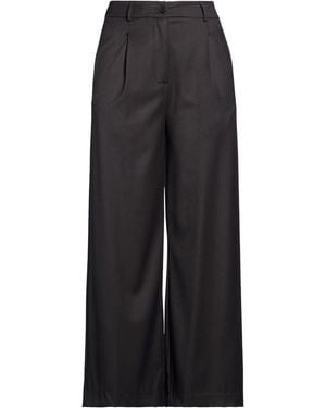 ViCOLO Charcoal Pants Polyester, Viscose, Elastane - Black