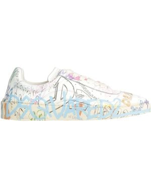 DSquared² Ivory Sneakers Leather - White