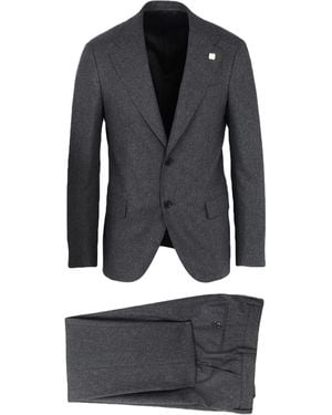 Lardini Suit Polyester, Viscose, Wool, Silk - Blue